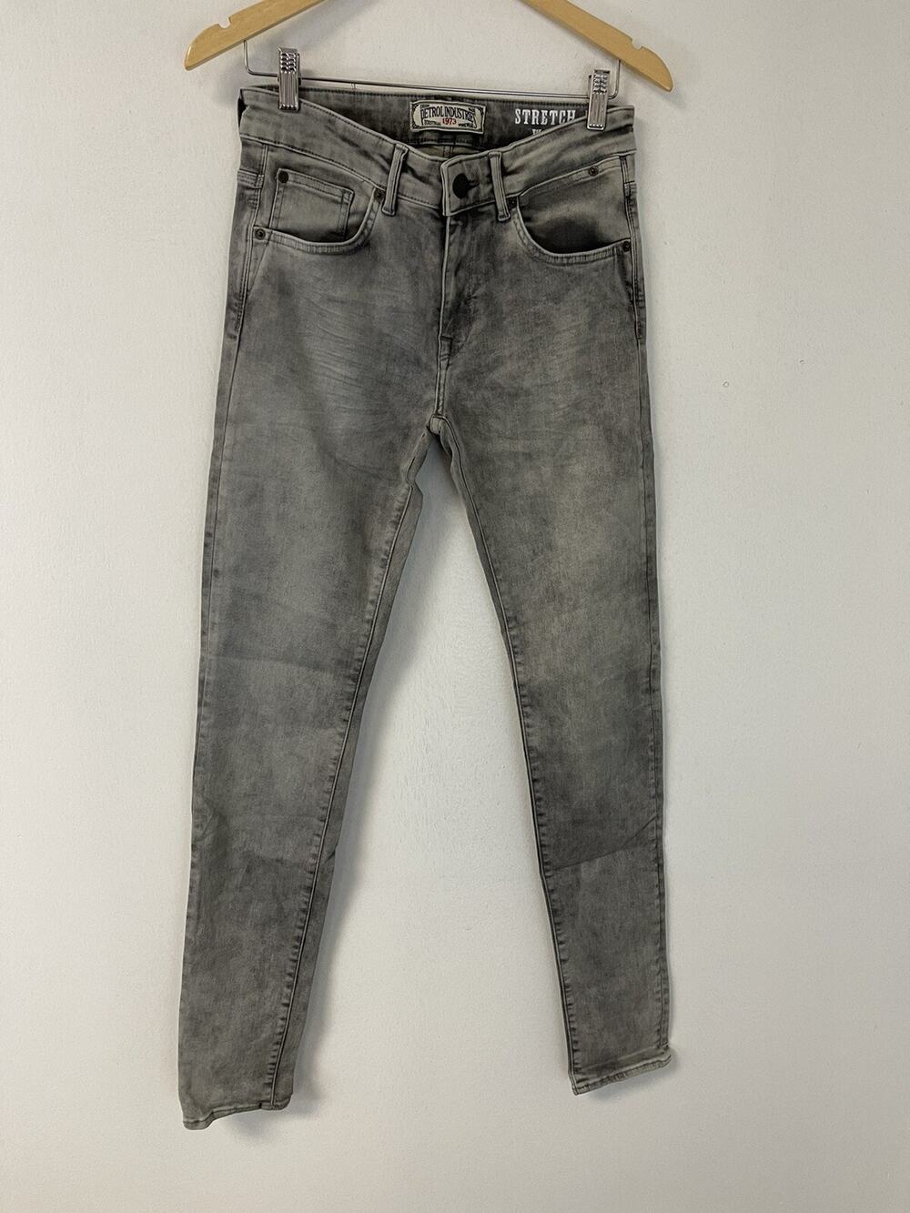 Petrol Industries Jeans Mens 29x32 Gray Dusty Silver Stretch Denim Pants N12